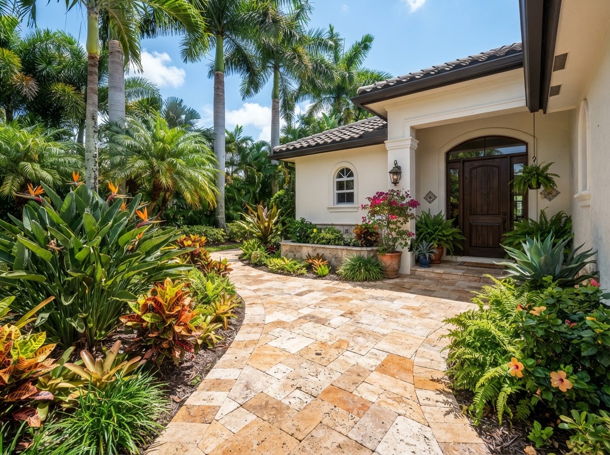 Walkway pavers in South Florida