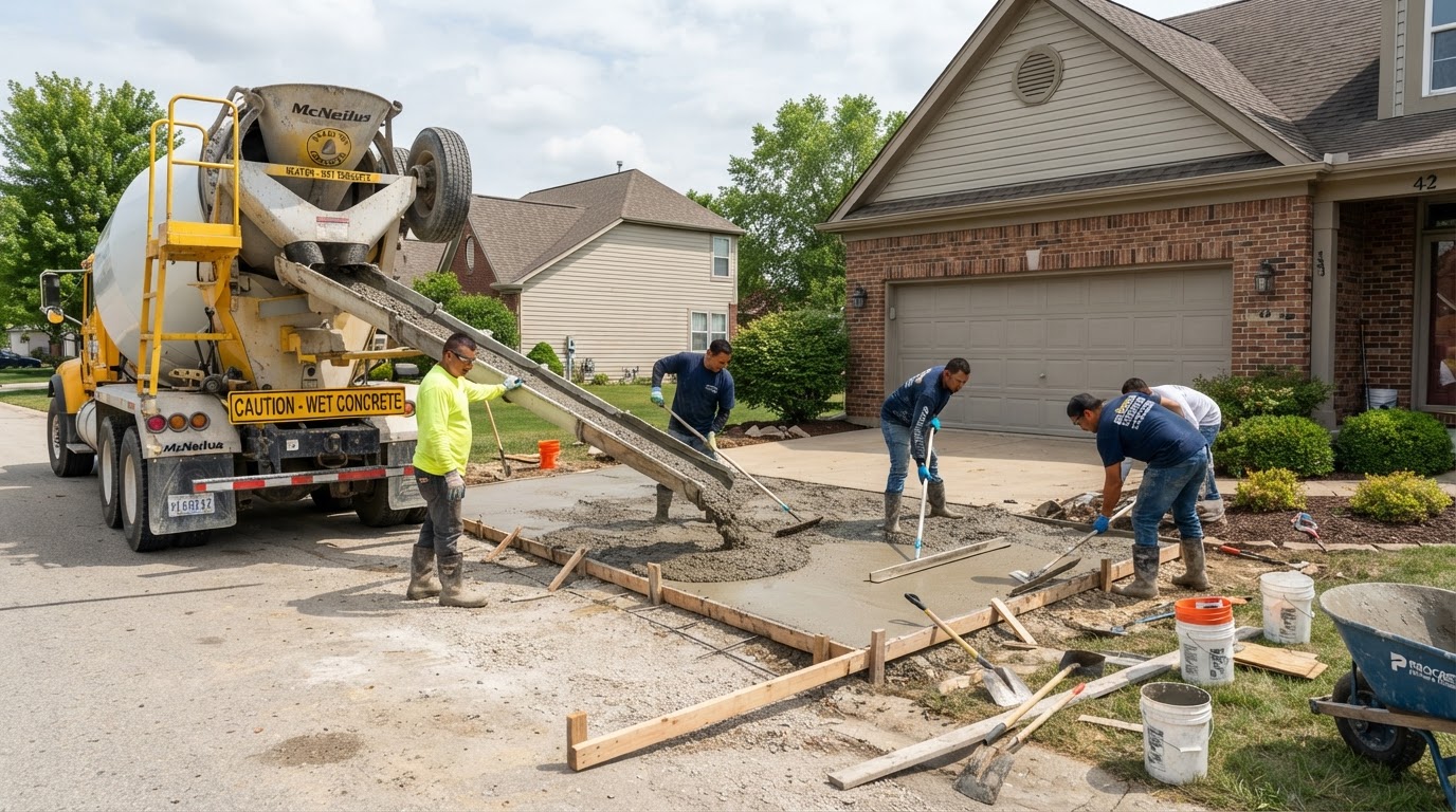 Concrete Contractor Website: Showcasing Durability & Decorative Craft
