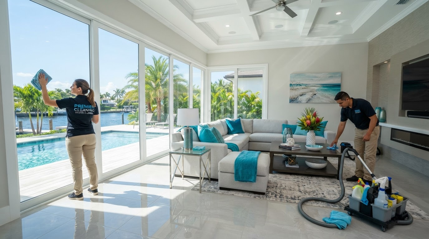 Adelix Cleaning Services professionals cleaning a home in Orlando, Florida