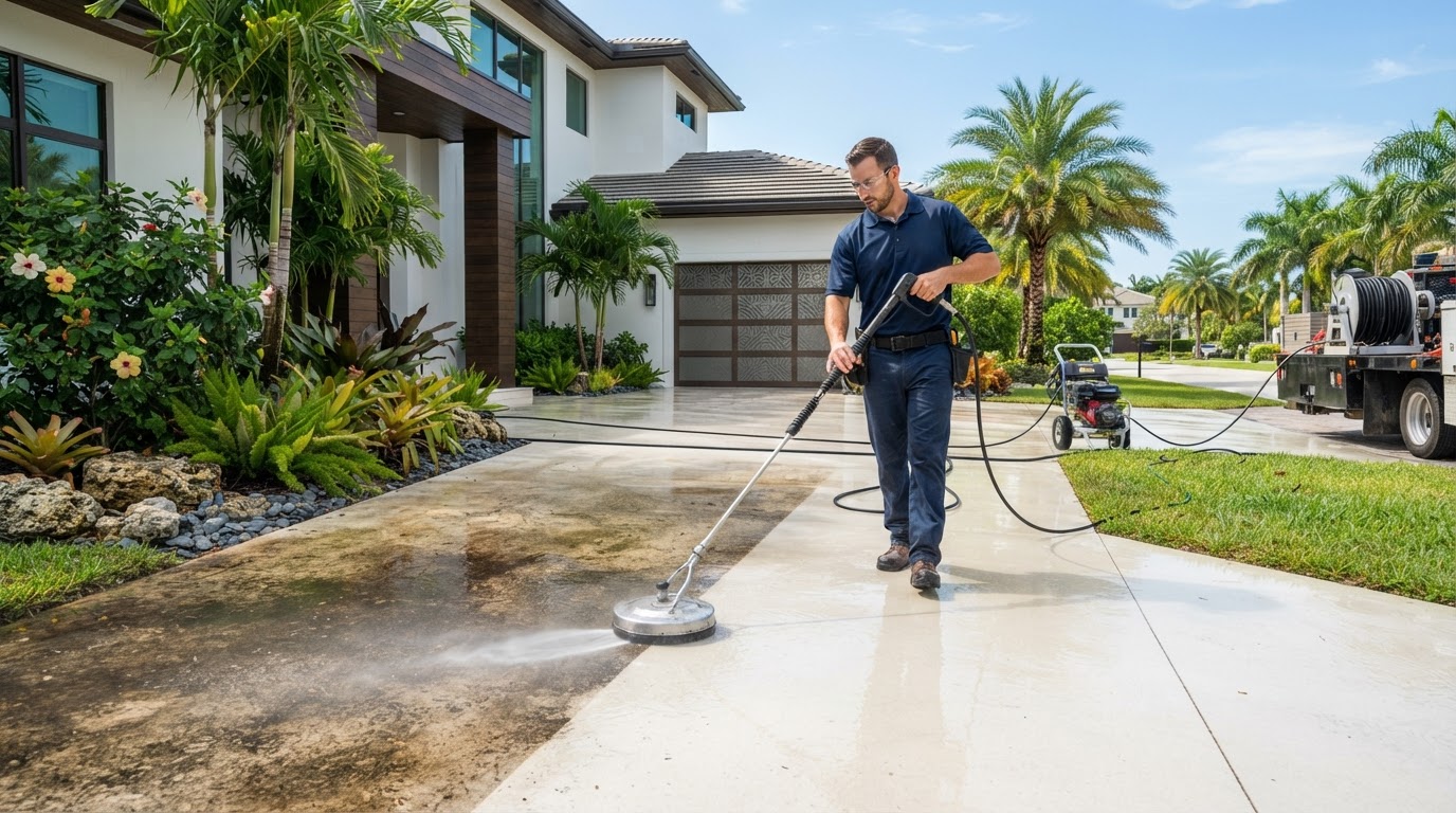 Exterior pressure cleaning by Adelix Cleaning Services in Orlando, FL