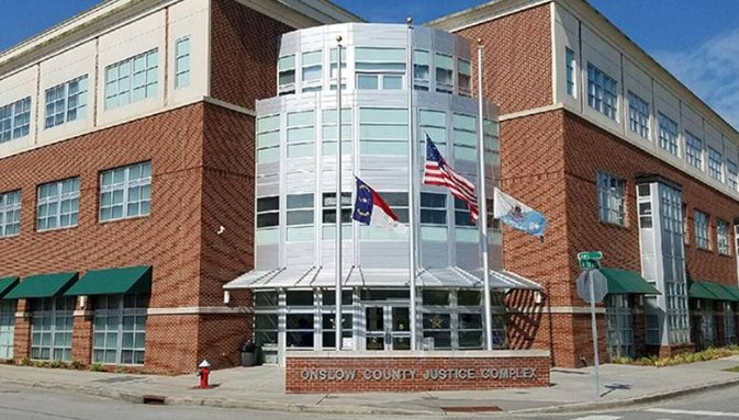 Onslow County Justice Complex exterior in Jacksonville NC