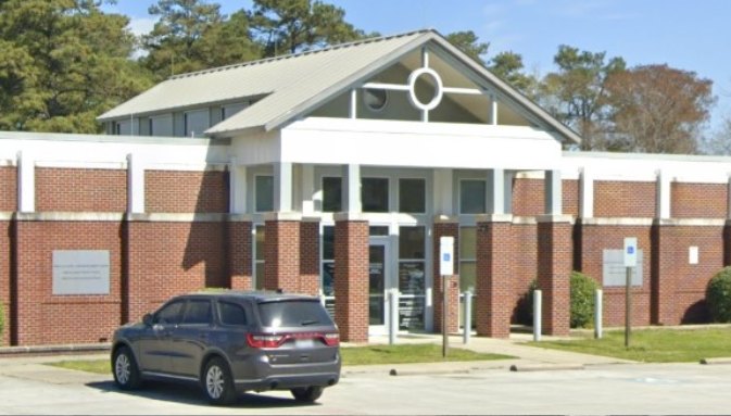 Pamlico County Jail exterior in Bayboro NC