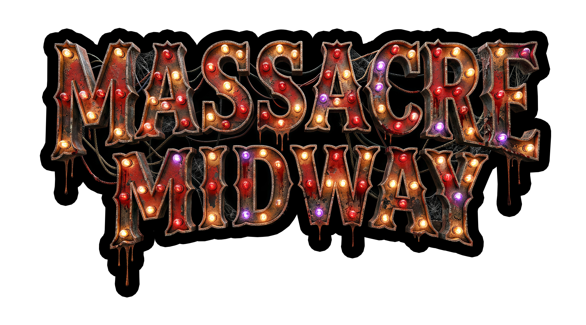 Massacre Midway logo at Massacre Haunted House