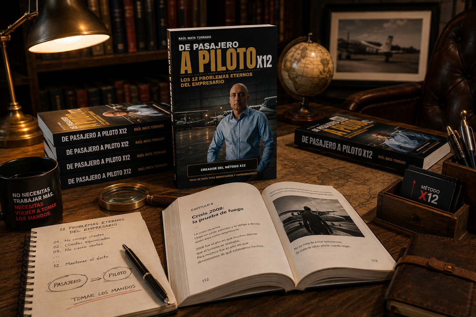 De Pasajero a Piloto X12 — El escritorio del Método X12