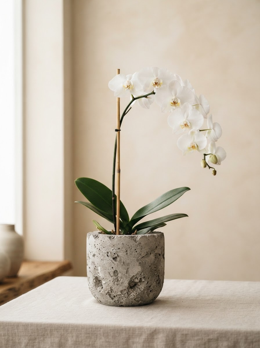 Matera de cemento para orquídea CMENTO
