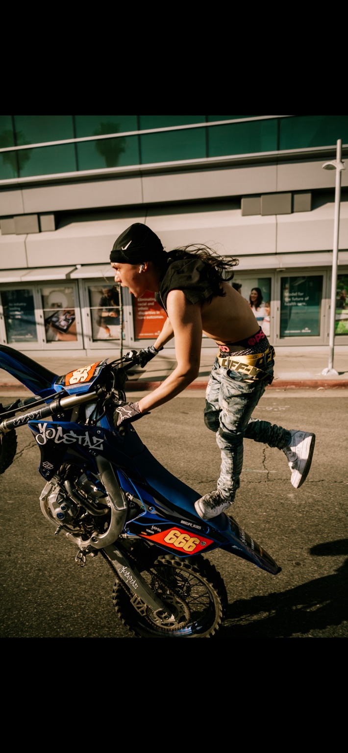 Bike Life Vlogs Community — Dirt bike stunt wheelie