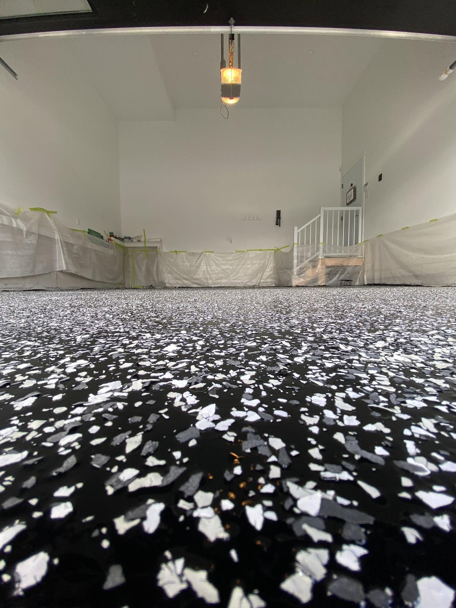 Epoxy Flooring completed by East Coast Softwash in Nova Scotia
