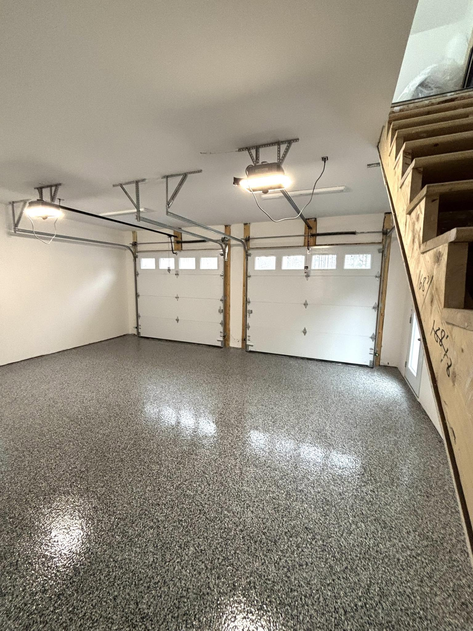Epoxy Flooring completed by East Coast Softwash in Nova Scotia