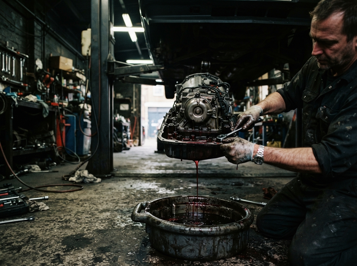 Transmission service at Stone Automotive shop in Griffin