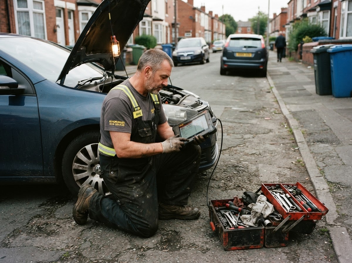 Mobile repairs at Stone Automotive shop in Griffin