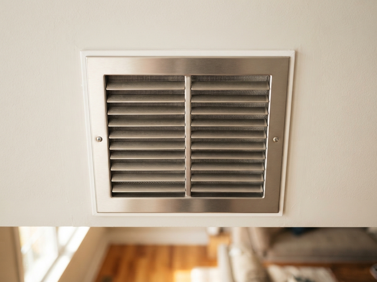 Clean HVAC duct register and vent in a home