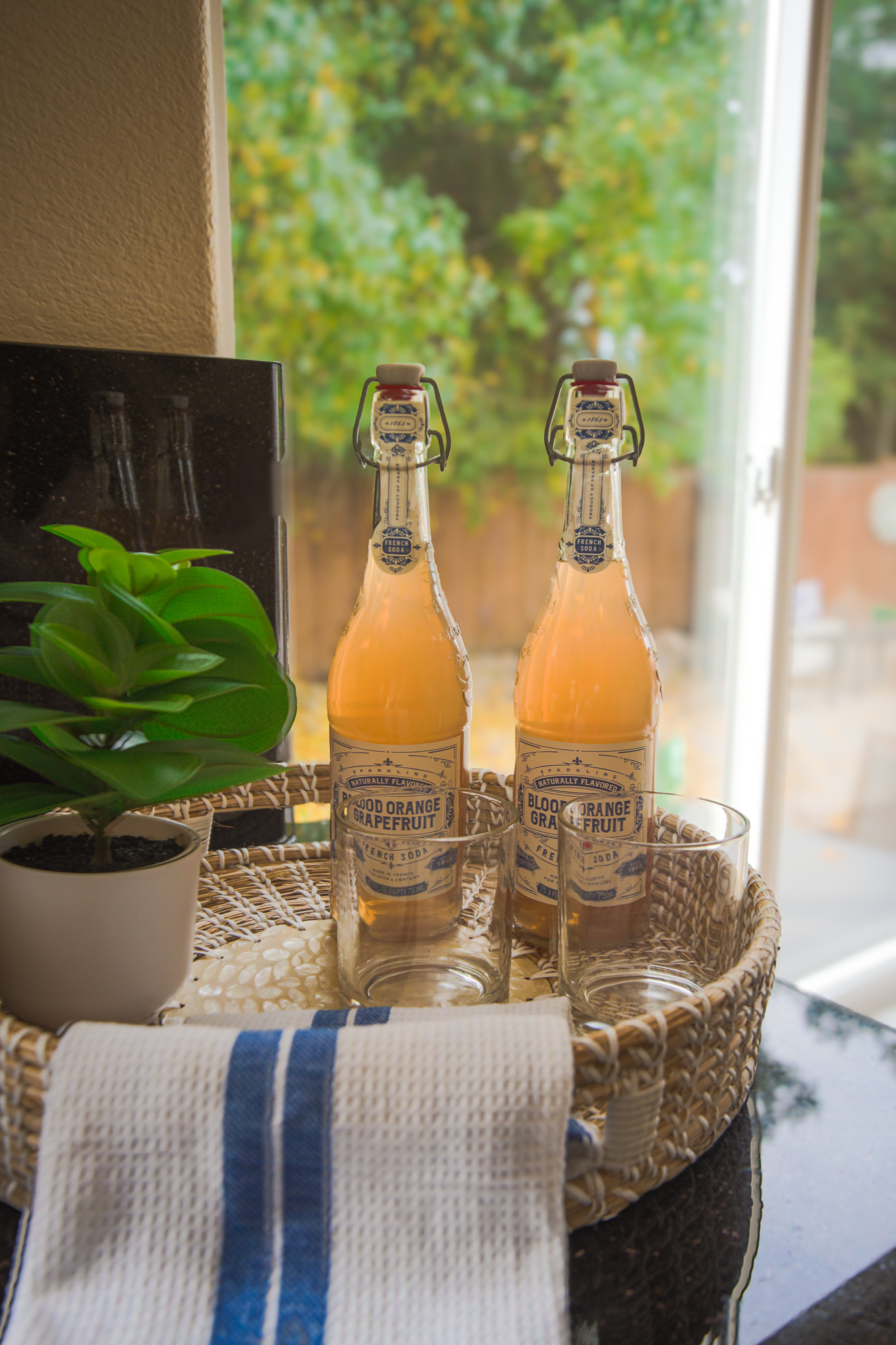 Kitchen styling with natural light
