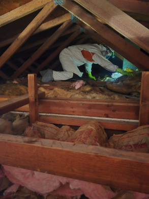 Attic Insulation Installation