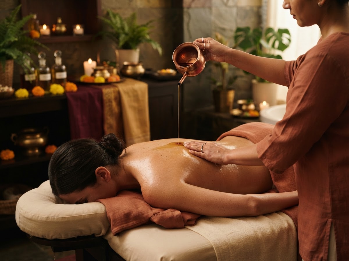 Massage therapy setup