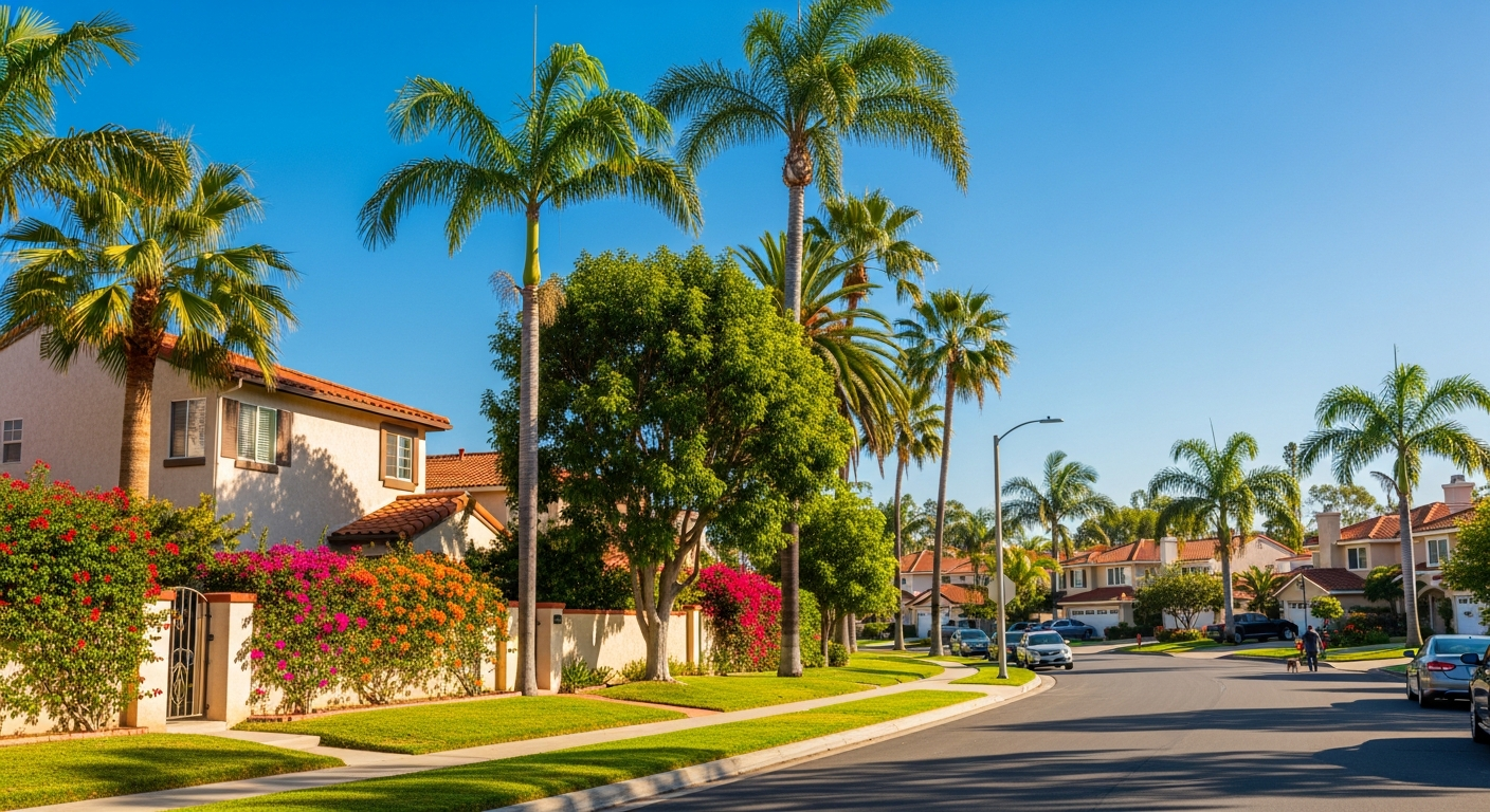 Sunny Vista, California landscape