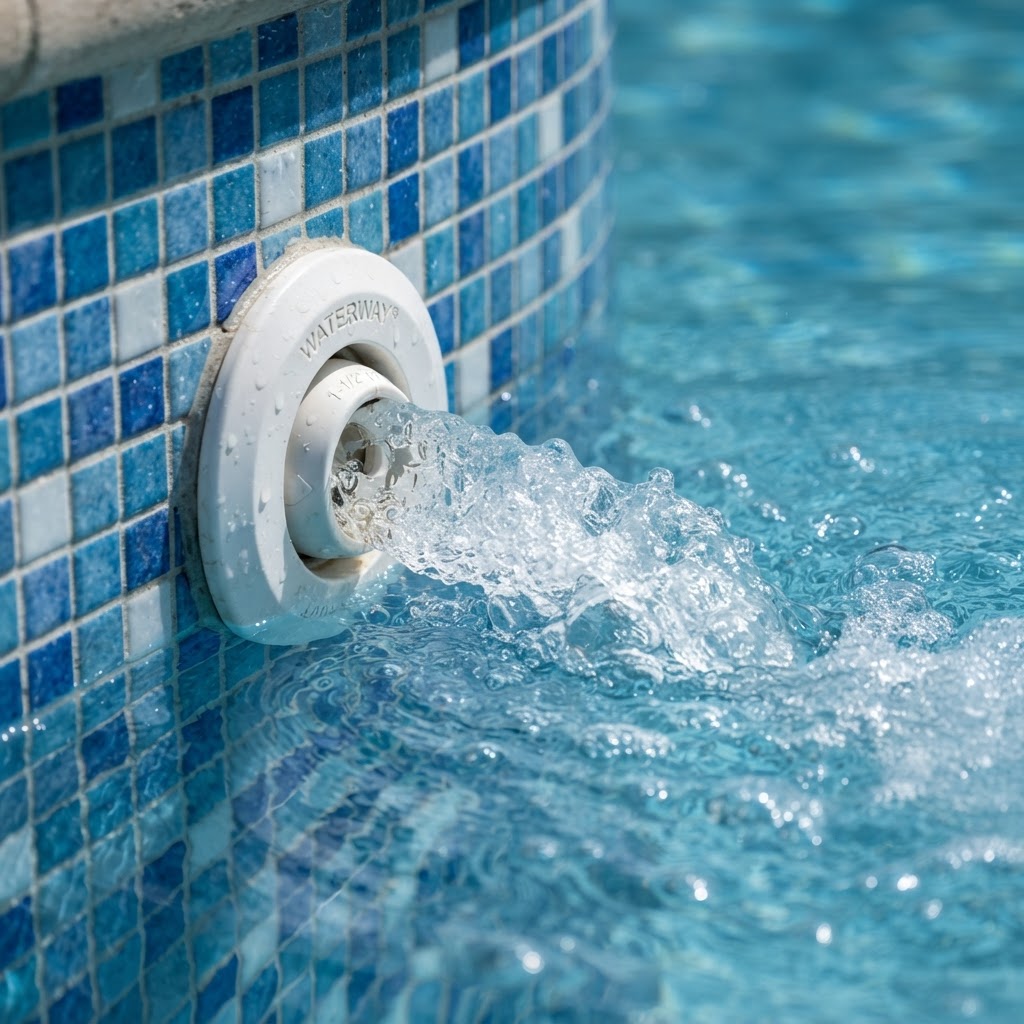 Return Jet — The nozzle on the pool wall that pushes filtered, treated water back into the pool