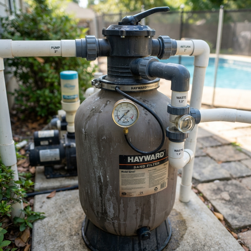 Filter — A device that removes dirt, debris, and small particles from the pool water