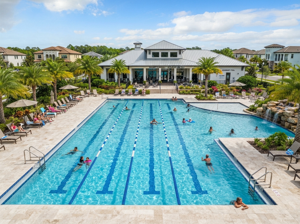 HOA community pool complex