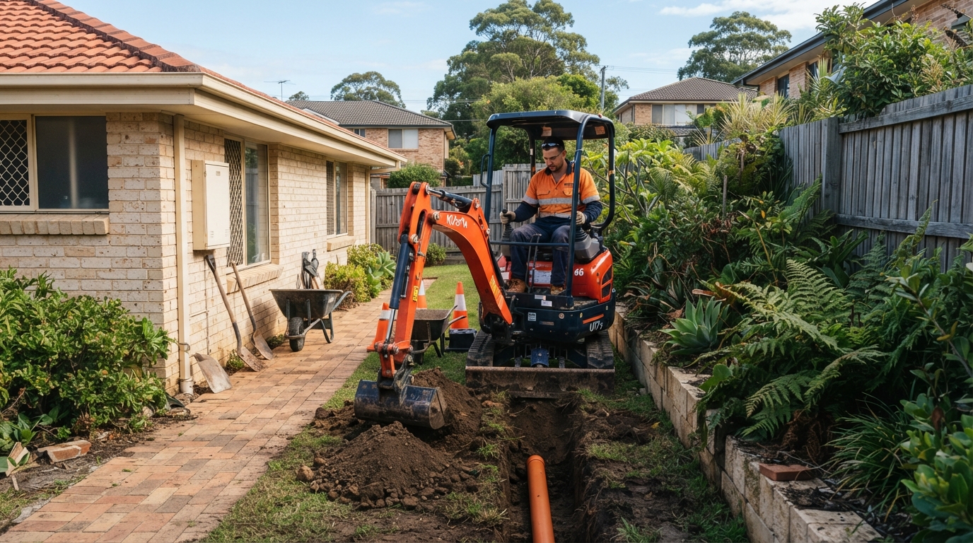 Small Excavation Works Kerb Appeal Central Coast