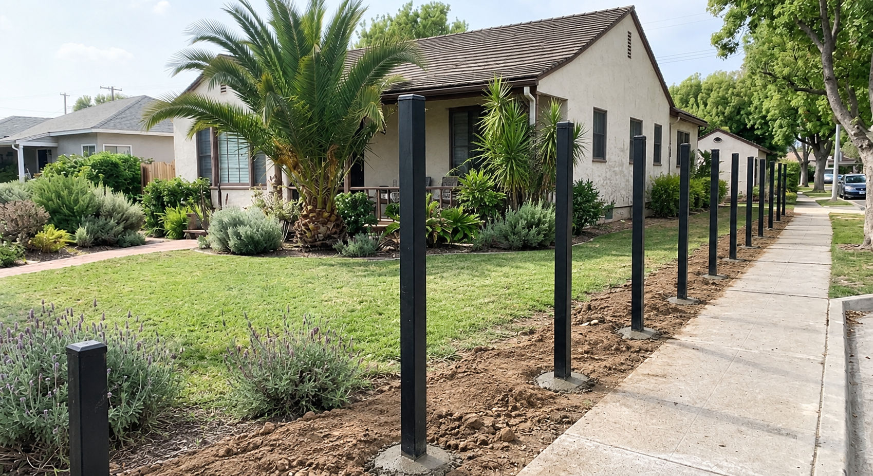 Long Beach Fences and Gates-Bixby Knolls Horizontal Cedar Privacy Fence-Project Overview