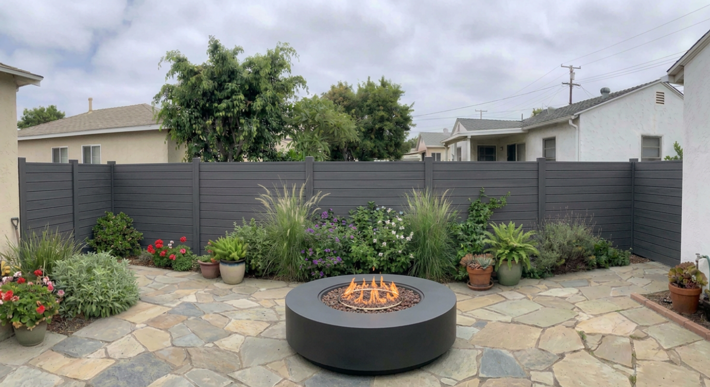 Completed Install — Long Beach Fences and Gates completed installation