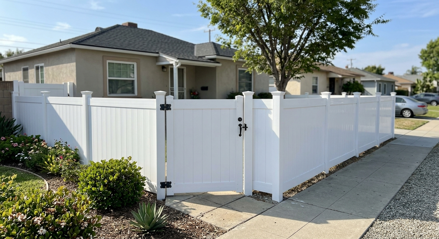 Completed Install — Long Beach Fences and Gates completed installation
