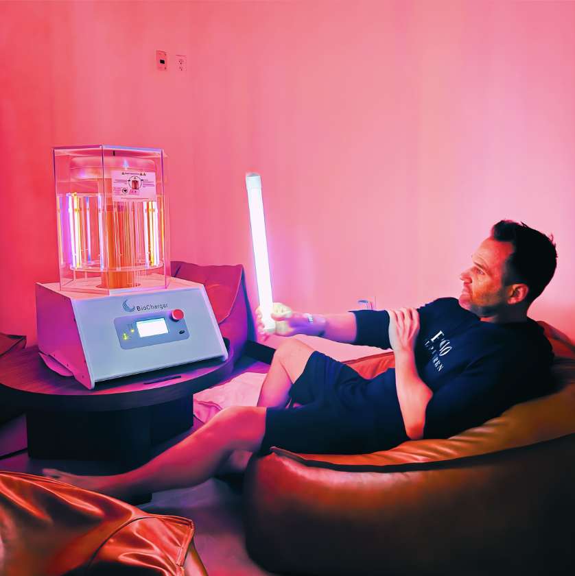 Fitness Premier Highlands Ranch BioCharger wellness & recovery room