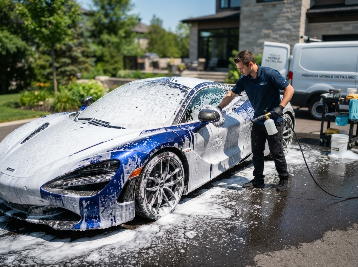 Exterior hand wash and foam cannon