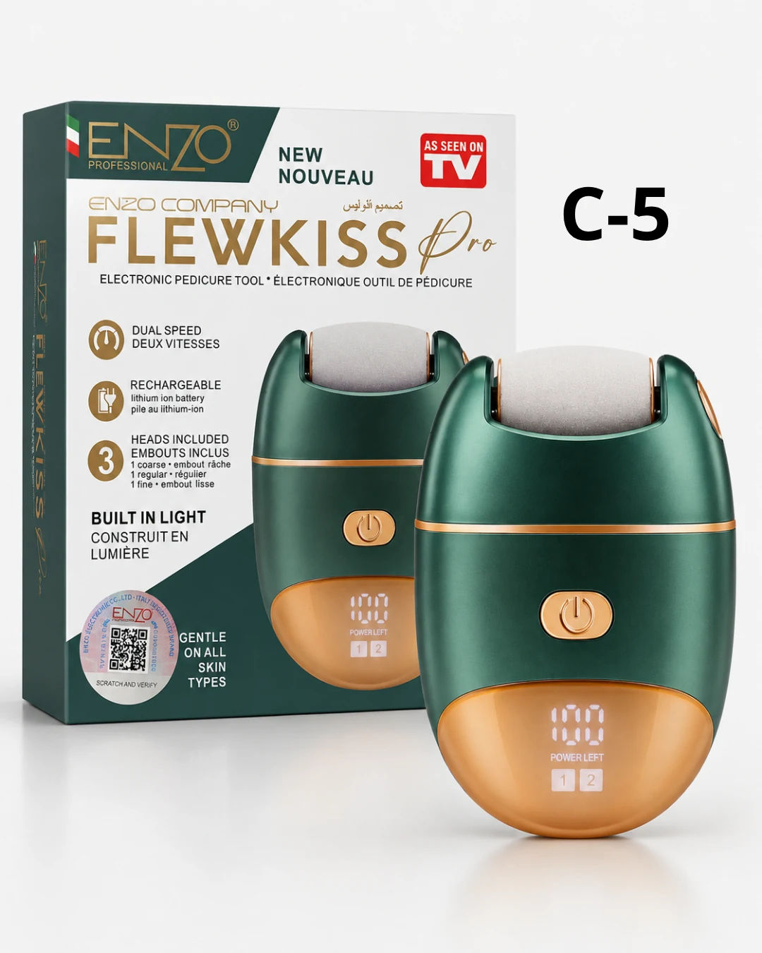 جهاز باديكير كهربائي ENZO FLEWKISS Pro – C-5