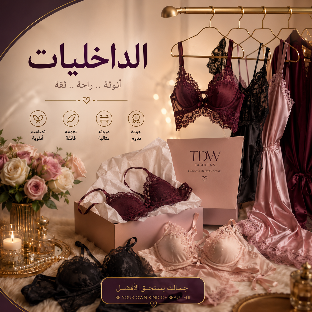 ملابس داخلية النسائيه