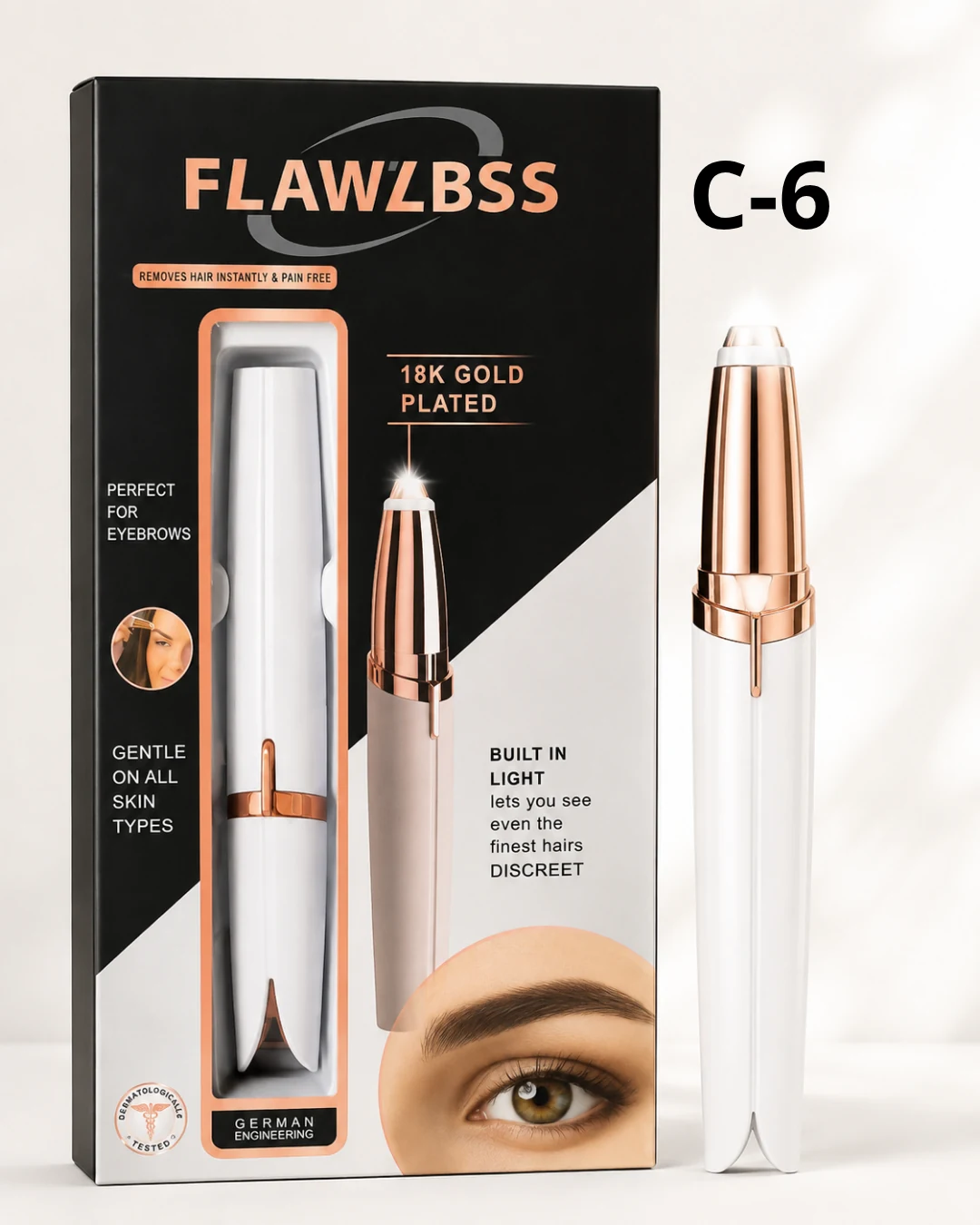 ماكينة إزالة شعر الحواجب والوجه – C-6