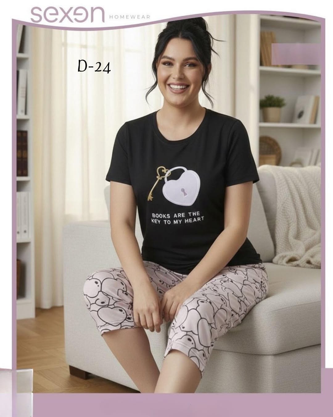 بجامة نسائية قياس خاص – D-24