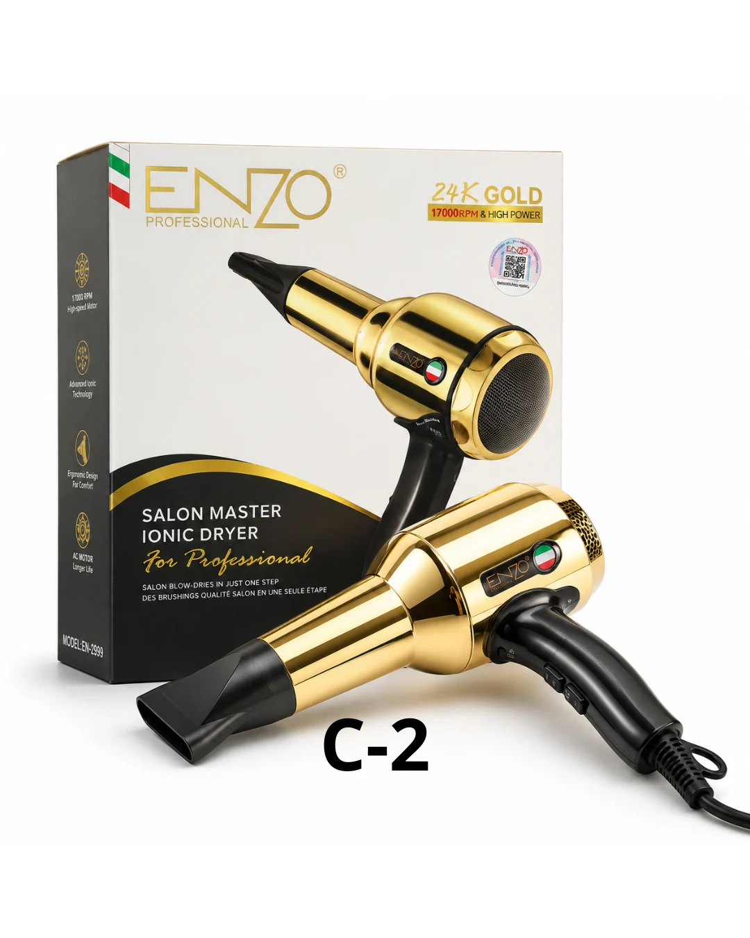 سشوار ENZO Professional 24K Gold – EN-2999