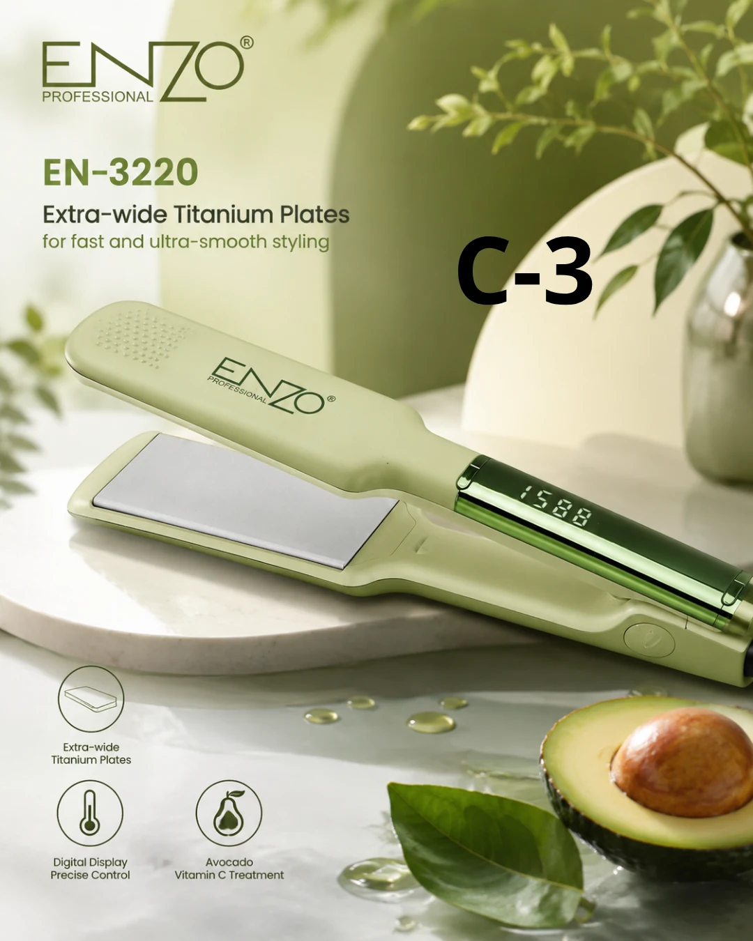 مملس شعر ENZO Professional – EN-3220