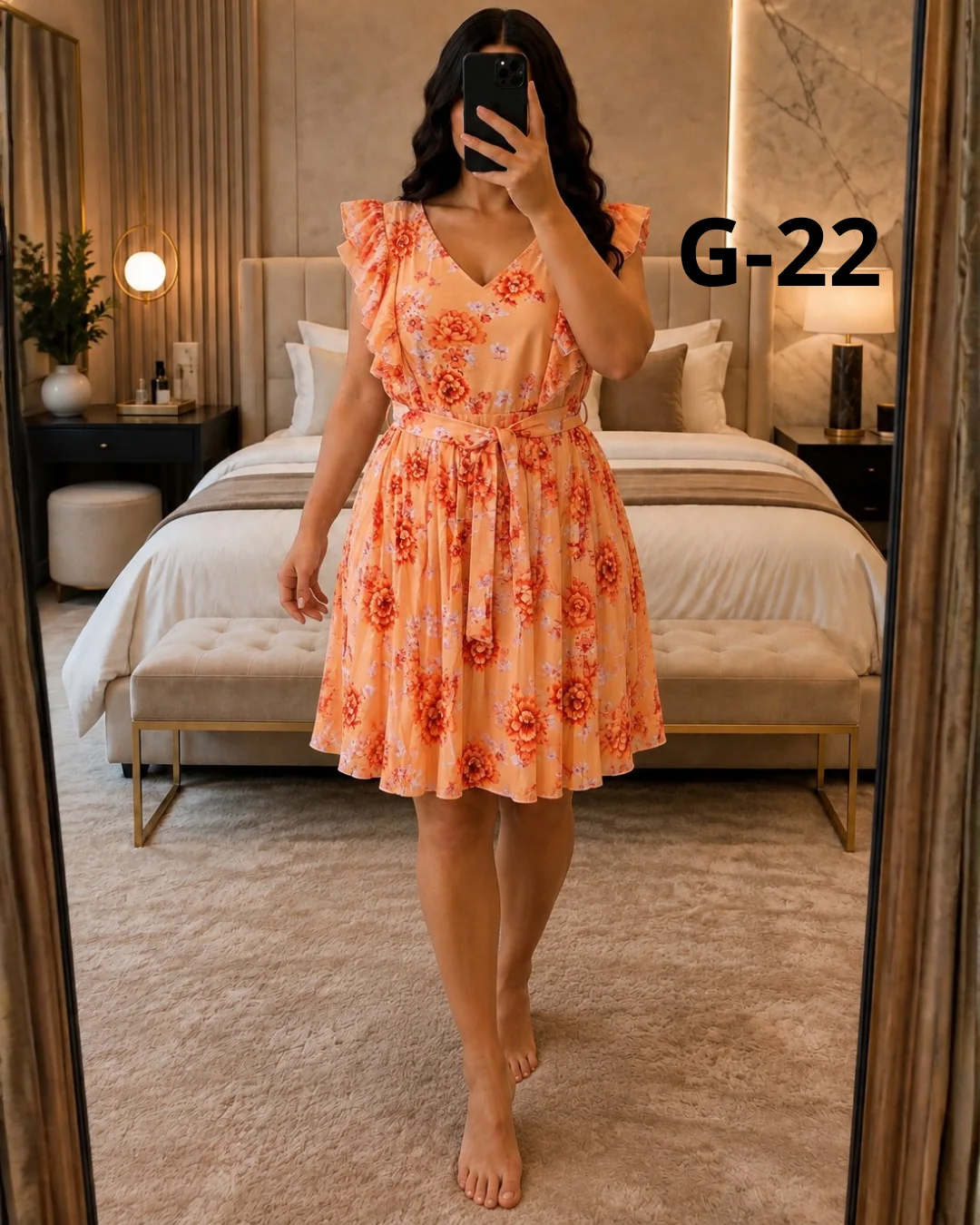 فستان نسائي كسرات مزهر – G-22