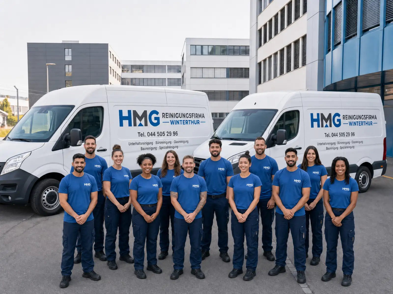 Das Team der HMG Reinigungsfirma Winterthur
