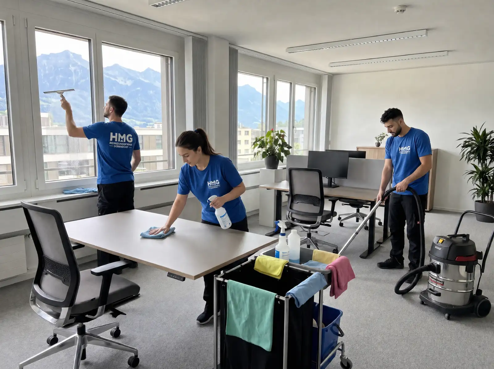 HMG Reinigungsfirma — Reinigungsteam im Bezirk Uster
