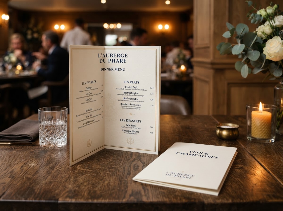 Restaurant Menus sample