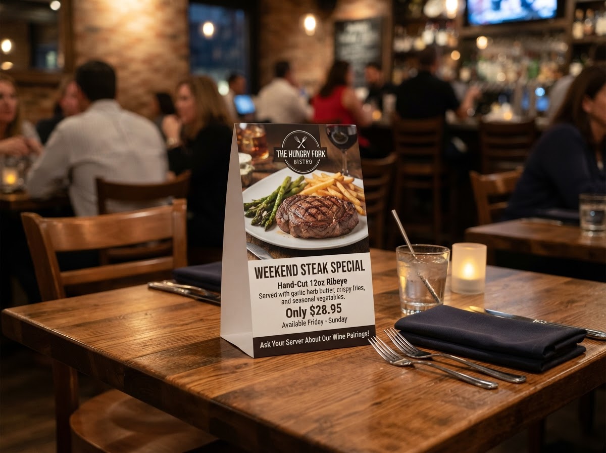 Table Tents sample