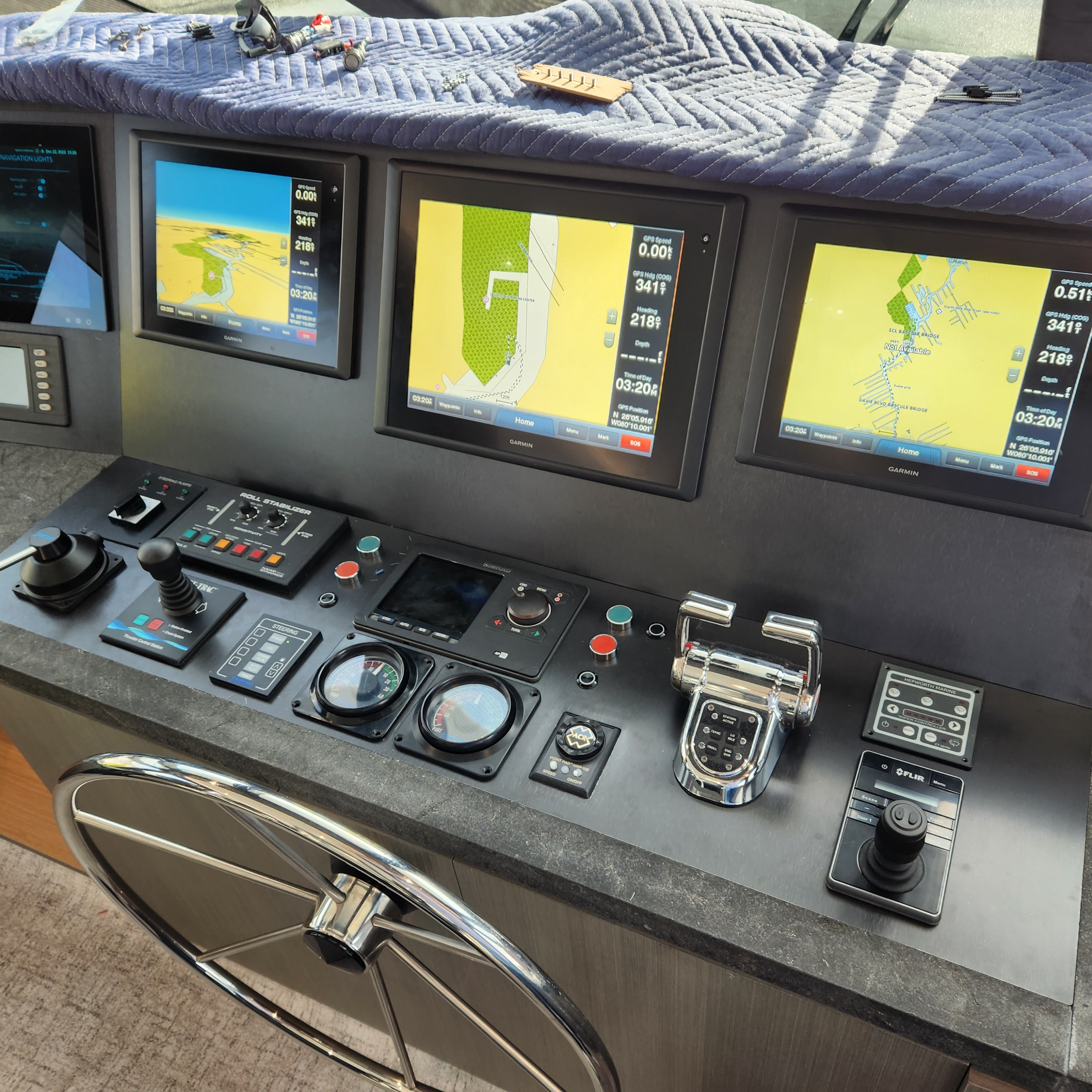 M/Y Camelot marine electronics installation in Fort Lauderdale