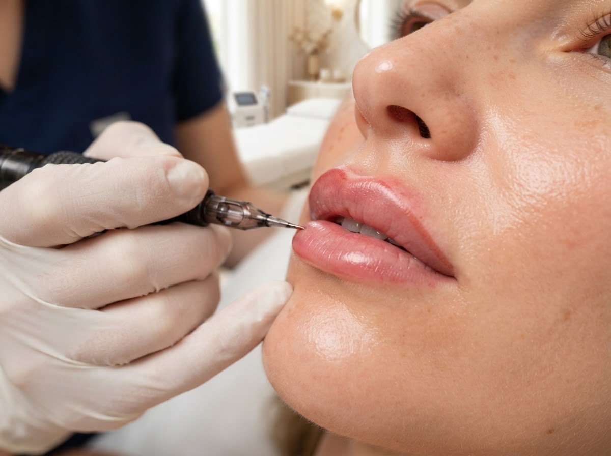 Lip Blushing Touch up at BOSS BABE in North York, Toronto