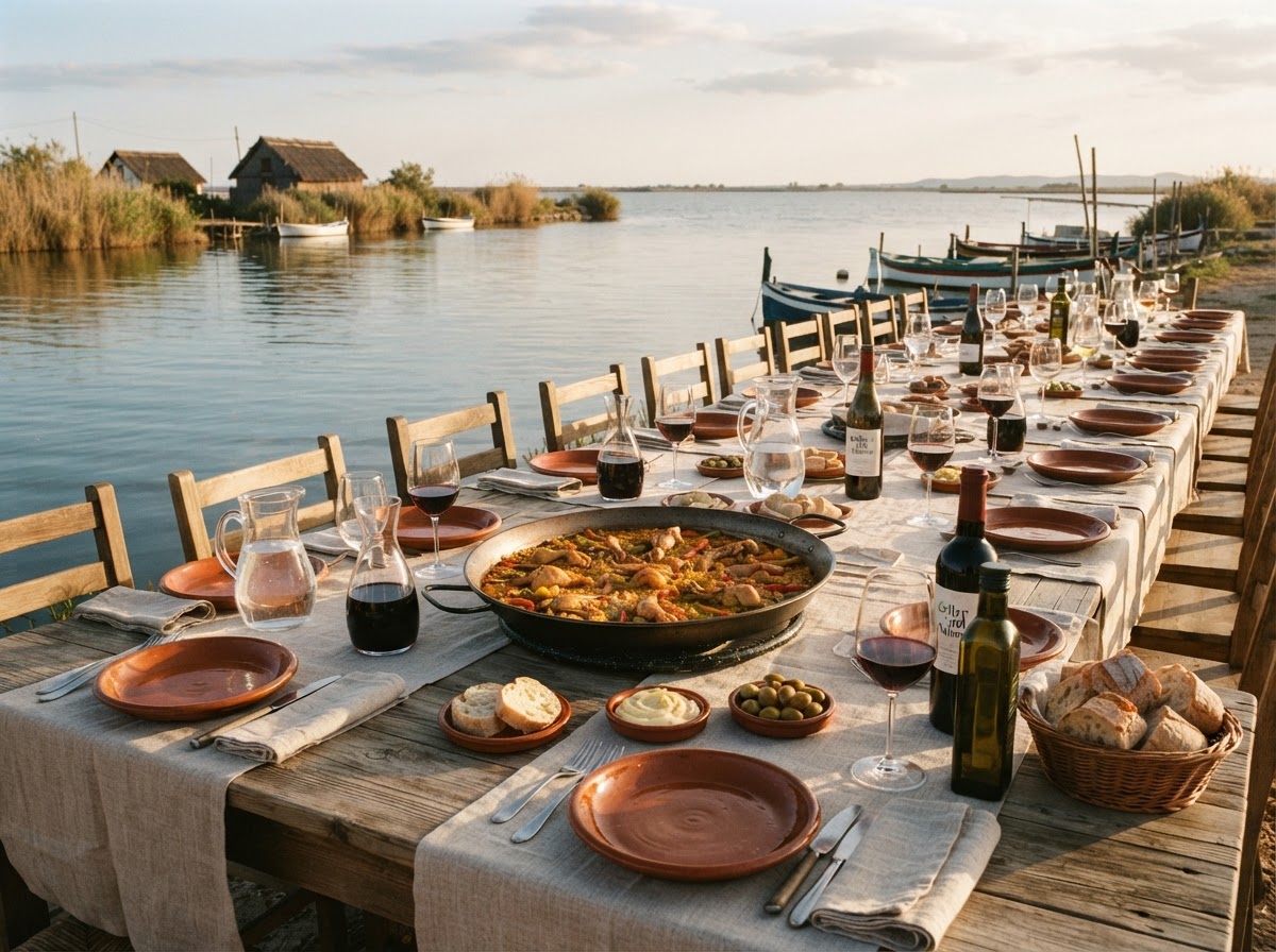 Albufera: Private Boat, Sunset & a Long Paella Table 3