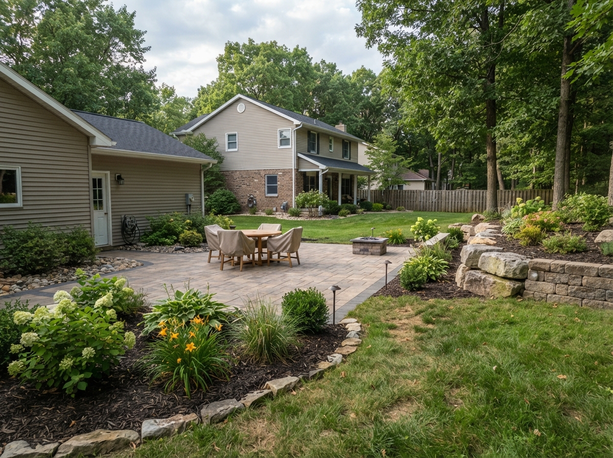 Residential landscaping and hardscaping in Zeeland, Michigan