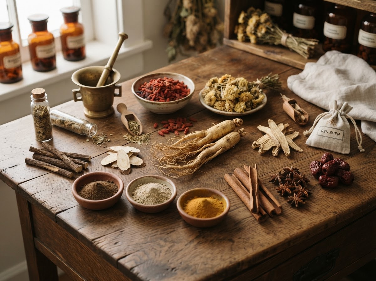 Traditional Chinese herbal medicine ingredients