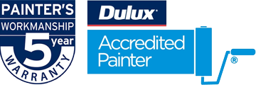 Dulux Accredited Painter — 5 Year Workmanship Warranty