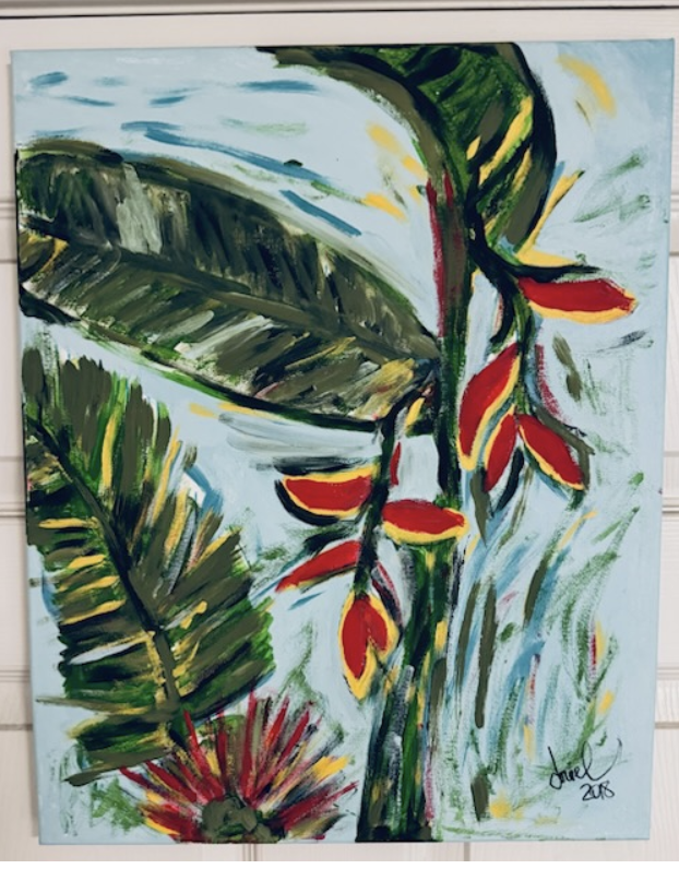 Hawaii — original acrylic, glaze and marker painting by Doriel Wyler, , priced at $350