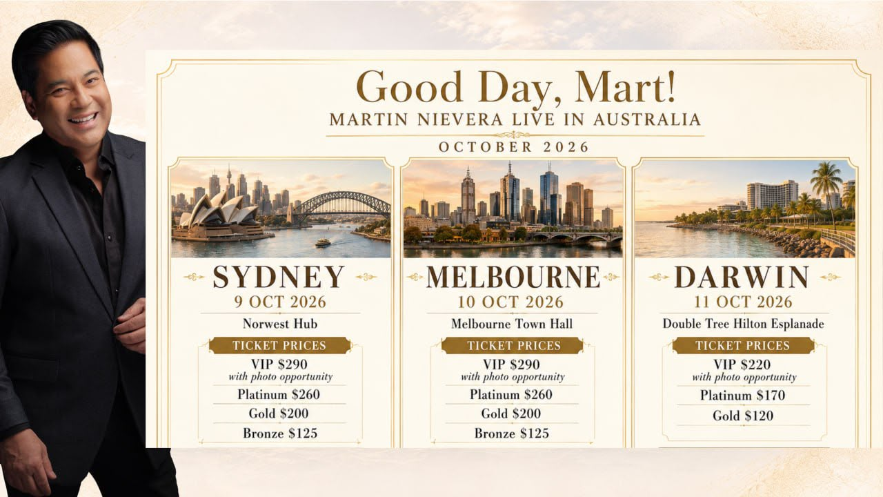 Martin Nievera Announces Good Day, Mart! Australia Tour