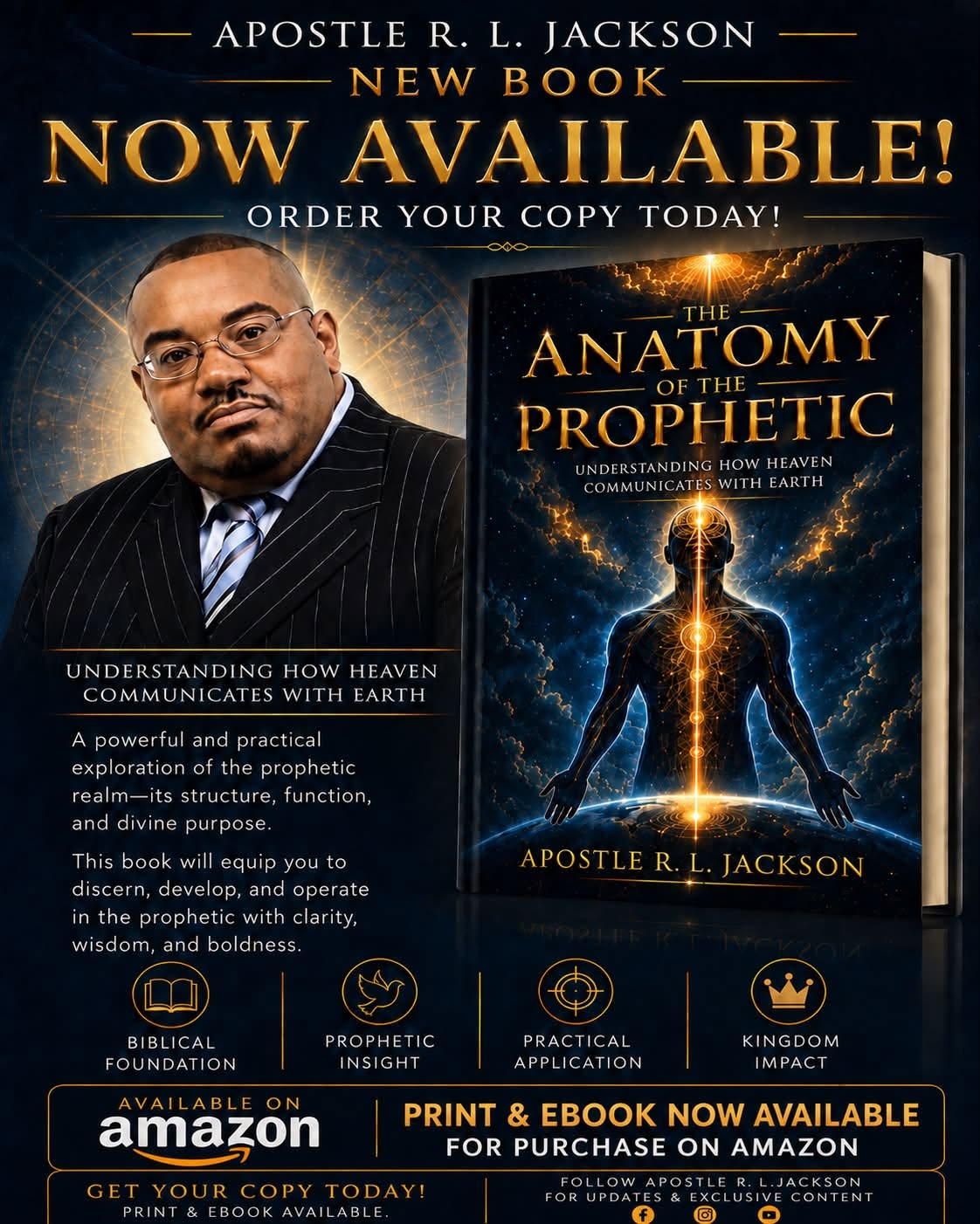 The Anatomy of the Prophetic book cover by Apostle R.L. Jackson