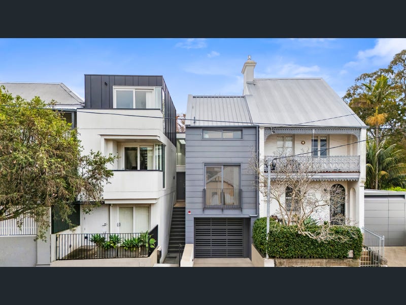 Historic sandstone cottages and Victorian terraces in Balmain, Sydney.
