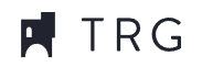 TRG logo featuring a house silhouette and modern typography, representing real estate services in Hunters